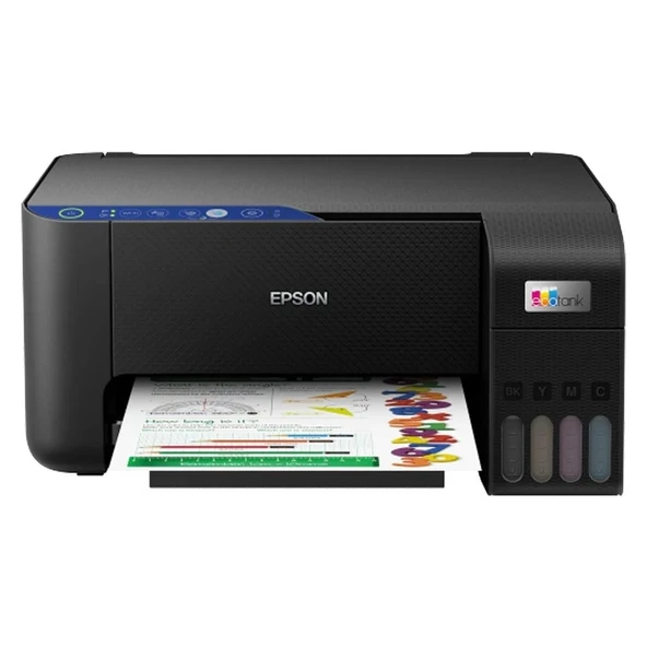 Epson C11CJ67406 EcoTank L3251 Wi-Fi + Tarayıcı + Fotokopi Renkli Çok Fonksiyonlu Tanklı Mürekkep Püskürtmeli Yazıcı ürün görseli 1