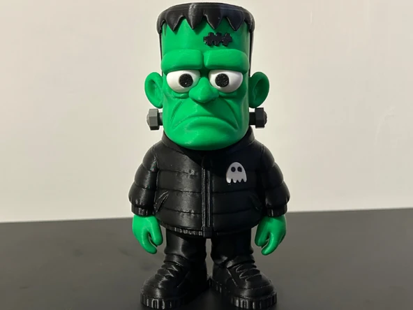 Frankenstein Figürü - 3D Yazıcı Tasarım Modern Korku Biblosu - Şişme Montlu Frankenstein ürün görseli 1
