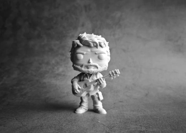 Gitar Çalan Müzisyen Figürü | 3D Baskı Dekoratif Koleksiyon Ürünü ürün görseli 1