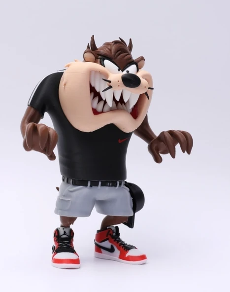 Hypebeast Tazmanya Canavarı Figürü - 3D Baskı Jordan 23 Serisi - Koleksiyonluk Sneakerhead Biblo ürün görseli 1