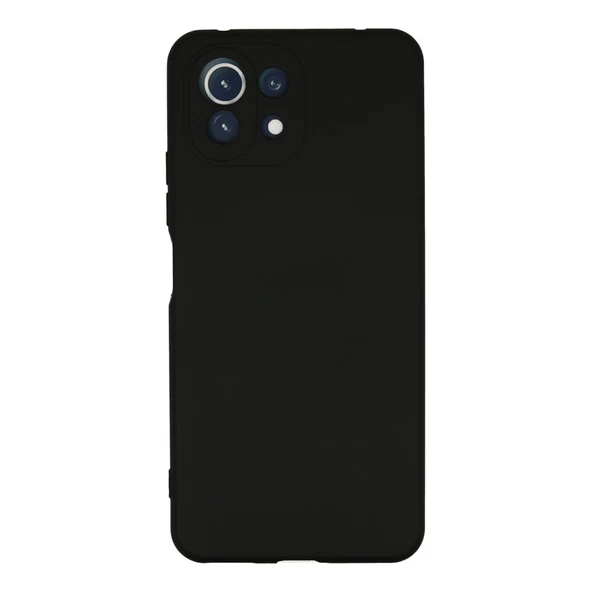 Xiaomi Mi 11 Lite Kılıf Nano İçi Kadife Silikon - Siyah ürün görseli 1