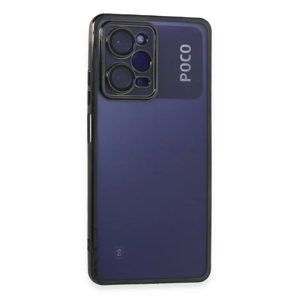 Xiaomi Poco X5 Pro 5g Kılıf Razer Lensli Silikon - Siyah ürün görseli 1