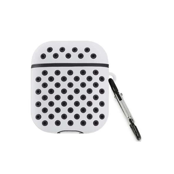 Apple Airpods 3 (3.nesil) Spor Delikli Kılıf - Gri-siyah ürün görseli 1