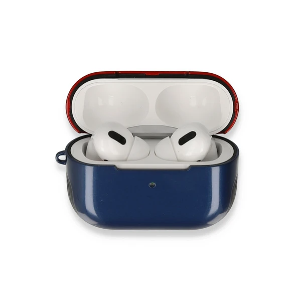 Apple Airpods 3 (3.nesil) 3in1 Kılıf - Lacivert-kırmızı ürün görseli 1