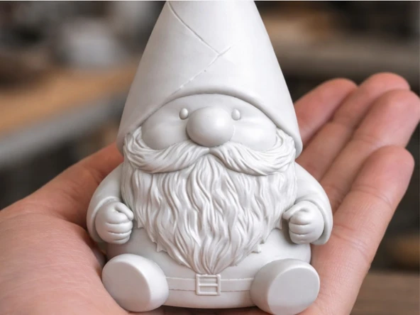 Sevimli Cüce Figürü | 3D Baskı Dekoratif Gnome Masaüstü Süsü ürün görseli 1