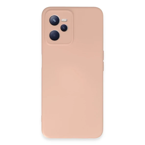 Realme C35 Kılıf Nano İçi Kadife Silikon - Pudra ürün görseli 1