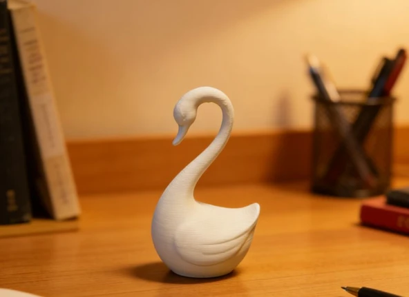 Minimal Kuğu Dekor | 3D Baskı Modern Kuğu Figürü ürün görseli 1