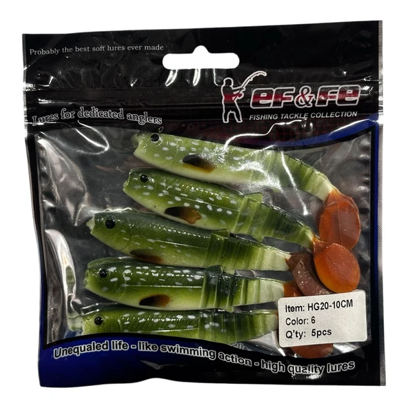 Effe Sasi Salmon 10cm 9gr 5 Adet Silikon Yem  6 ürün görseli 1
