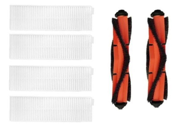 Xiaomi Vacuum Mop 2in1 Essential (MJSTG1) Robot Süpürge Uyumlu 6'lı Yedek Parça Seti ürün görseli 1