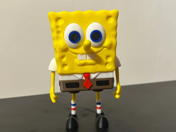 SüngerBob KareŞort Figürü - 3D Yazıcı Bikini Bottom Serisi - Koleksiyonluk Kare Pantolon Biblo ürün görseli 1