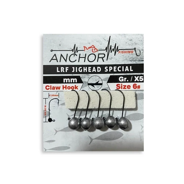 Çapa Anchor Special 5 Adet LRF Jig Head  2 Gr - 6 No ürün görseli 1