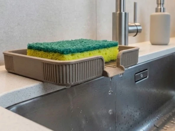 Lavabo Sünger Organizer | Musluk Üstü Süngerlik ürün görseli 1
