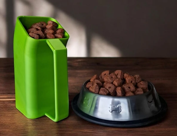 Pratik Evcil Hayvan Mama Ölçü Kabı – Kolay Döküm Sağlayan Ergonomik Kürek ürün görseli 1