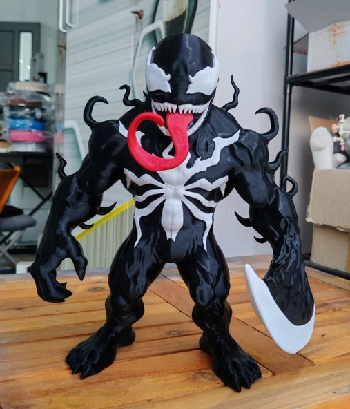 Venom Devasa Koleksiyon Figürü - 3D Baskı Marvel Heykel - Detaylı Anti-Hero Biblo ürün görseli 1