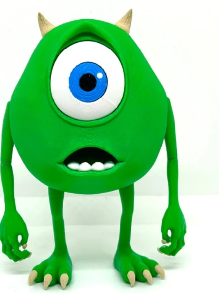 Mike Wazowski Figürü - Sevimli Canavarlar 3D Baskı - Çok Renkli Dekoratif Karakter Biblo ürün görseli 1