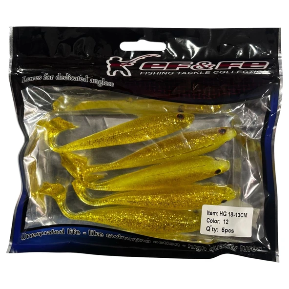 Effe Sasi HG18 13cm 12gr 5 Adet Silikon Yem  12 ürün görseli 1