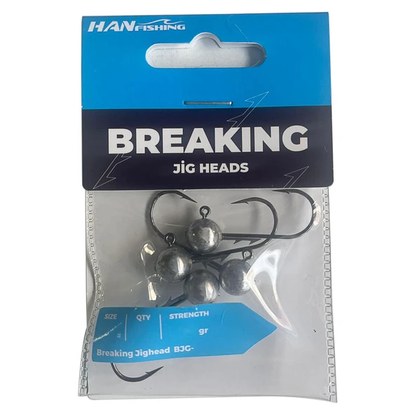 HanFish Breaking BJG 4 Adet Jig Head  1 No - 5 Gr ürün görseli 1