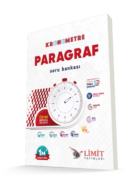 Limit Tyt Ayt Paragraf Kronometre Soru Bankası 1M+ Baskı ürün görseli 1