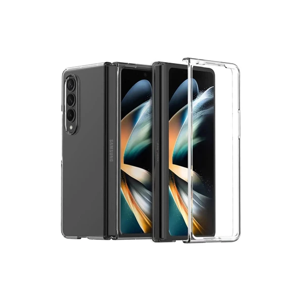 Samsung Galaxy Z Fold 3 Kılıf Fold Tpu Silikon - Şeffaf ürün görseli 1
