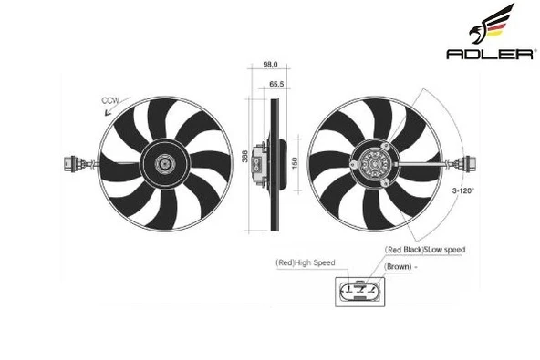 6Q0959455N Fan Motoru - Fabia-Polo 1.4 D. ürün görseli 1