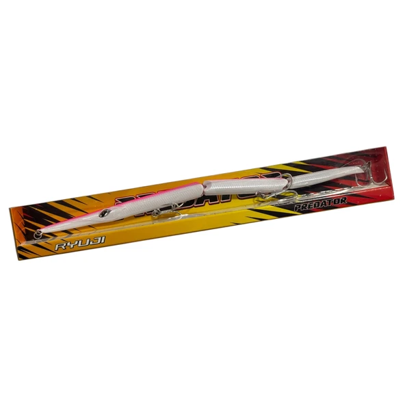 Ryuji Predator 25.5cm 30.6gr Sinking Maket Balık  Pink UV ürün görseli 1