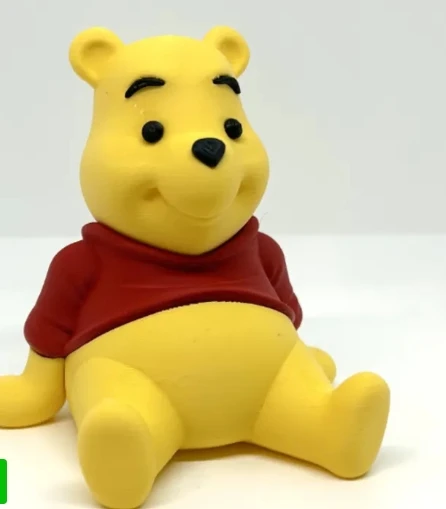 Winnie the Pooh Figürü - 3D Baskı Klasik Bal Ayısı - Sevimli Bebek Odası ve Kitaplık Dekoru ürün görseli 1