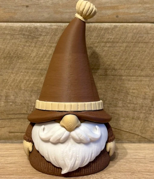 İskandinav Gnome Figürü - 3D Yazıcı Dekoratif Cüce - Modern Ev Hediyesi - Boho Masaüstü Aksesuarı ürün görseli 1