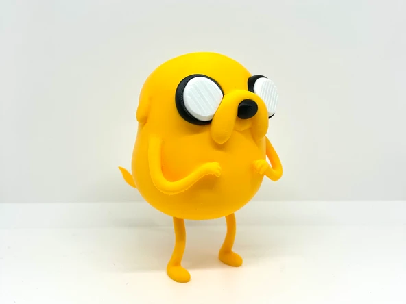 Jake the Dog Figürü - 3D Yazıcı Tasarım Adventure Time Biblosu - Köpek Jake Heykelcik ürün görseli 1