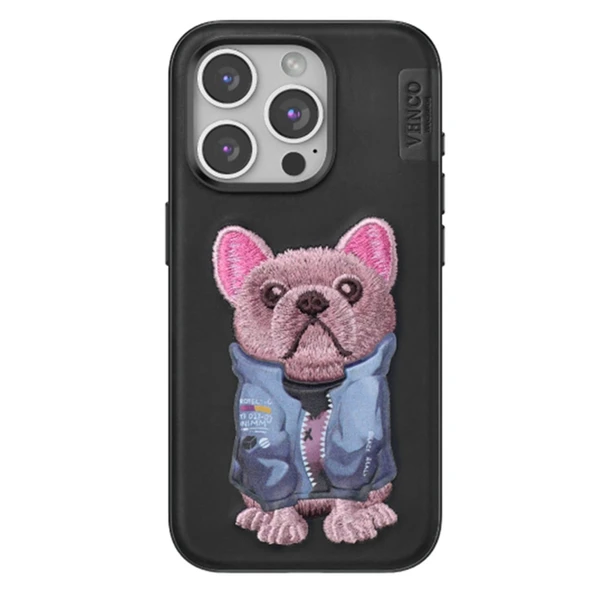Venco Apple İphone 15 Pro Max Cute Desenli Kapak - Siyah ürün görseli 1