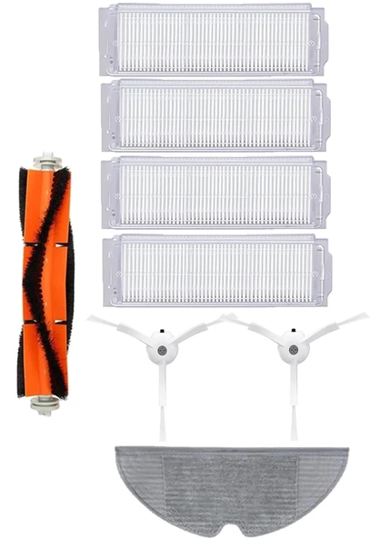 Xiaomi Vacuum Mop 2 Pro (MJST1SHW) Robot Süpürge Uyumlu 8'li Yedek Parça Seti ürün görseli 1