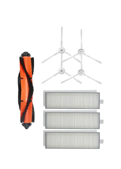 Xiaomi Vacuum Mop 2in1 Essential (MJSTG1) Robot Süpürge Uyumlu 8'li Yedek Parça Seti ürün görseli 1