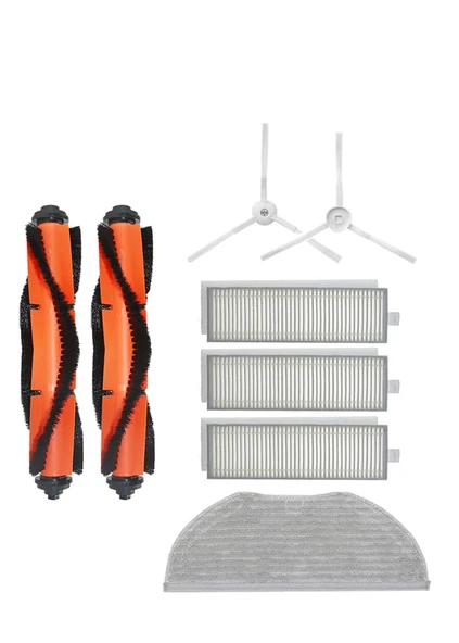 Xiaomi Vacuum Mop 2in1 Essential (MJSTG1) Robot Süpürge Uyumlu 8'li Yedek Parça Seti ürün görseli 1
