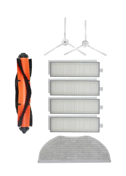 Xiaomi Vacuum Mop 2in1 Essential (MJSTG1) Robot Süpürge Uyumlu 8'li Yedek Parça Seti ürün görseli 1