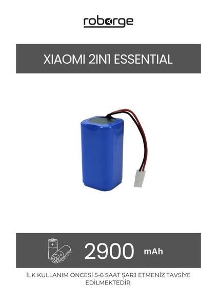 Xiaomi Vacuum Mop 2in1 Essential (MJSTG1) Robot Süpürge Uyumlu 2900mAh Batarya - Muadil Ürün ürün görseli 1