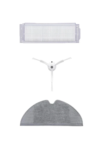 Xiaomi Vacuum Mop 2 Pro (MJST1SHW) Robot Süpürge Uyumlu 3'lü Yedek Parça Seti ürün görseli 1