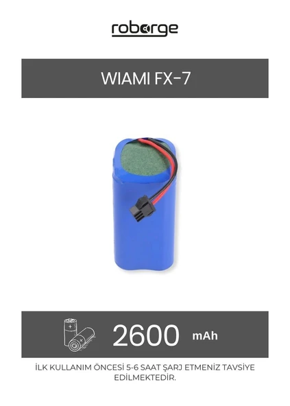 Wiami FX-7 Robot Süpürge Uyumlu Batarya 2600 mAh - Muadil Ürün ürün görseli 1