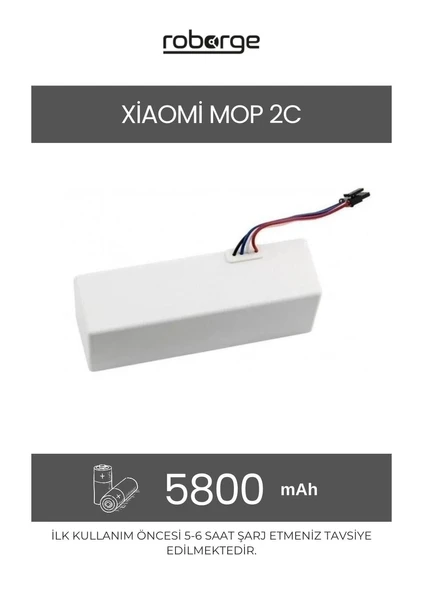 Xiaomi Vacuum Mop 2C (XMSTJQR2C) Robot Süpürge Uyumlu Batarya 5800 mAh - Muadil Ürün ürün görseli 1
