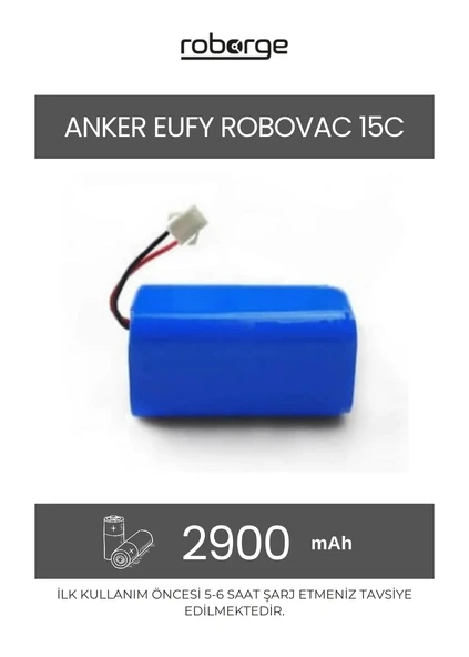 Anker Eufy Robovac 15C Robot Süpürge Uyumlu Batarya 2900 mAh - Muadil Ürün ürün görseli 1