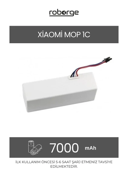 Xiaomi Vacuum Mop 1C (STYTJ01ZHM) Robot Süpürge Uyumlu Batarya 7000 mAh - Muadil Ürün ürün görseli 1