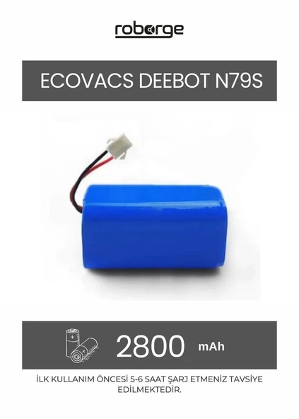 Ecovacs Deebot N79S Robot Süpürge Uyumlu Batarya 2800 mAh - Muadil Ürün ürün görseli 1
