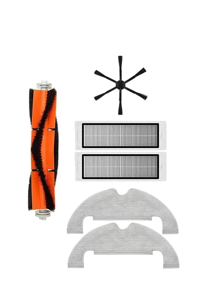 Xiaomi Vacuum Mop 2 Ultra (STYTJ05ZHMHW) Robot Süpürge Uyumlu 6'lı Yedek Parça Seti ürün görseli 1