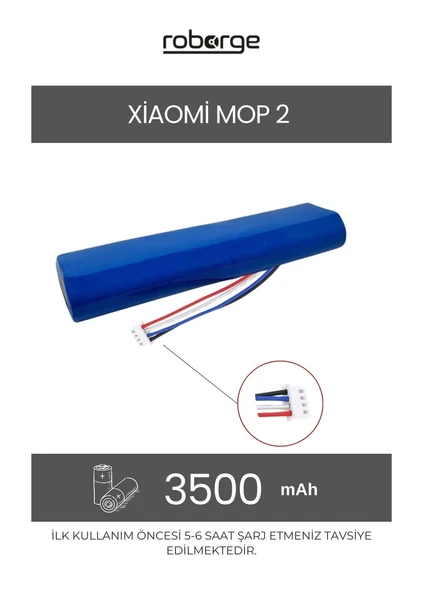 Xiaomi Vacuum Mop 2 (STYTJ03ZHM) Robot Süpürge Uyumlu Batarya 3500 mAh - Muadil Ürün ürün görseli 1
