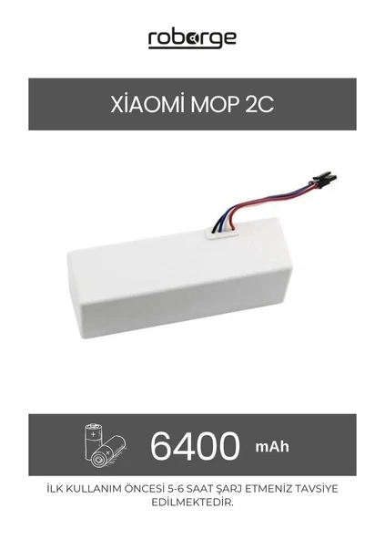 Xiaomi Vacuum Mop 2C (XMSTJQR2C) Robot Süpürge Uyumlu Batarya 6400 mAh - Muadil Ürün ürün görseli 1