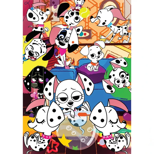 NessiWorld 101 Dalmatian 50 Parça Puzzle - Resim 2
