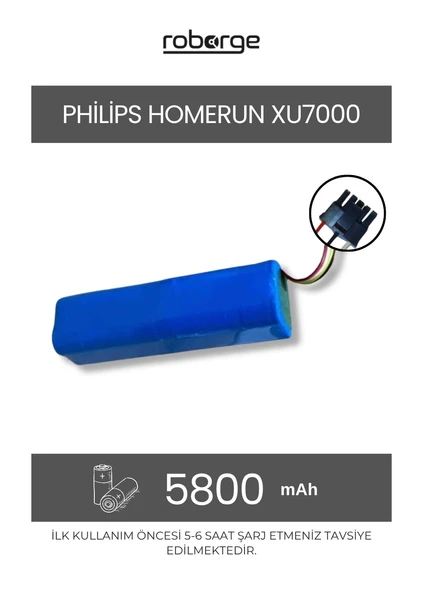 Philips Homerun 7000 Robot Süpürge Uyumlu Batarya 5800 mAh - Muadil Ürün ürün görseli 1