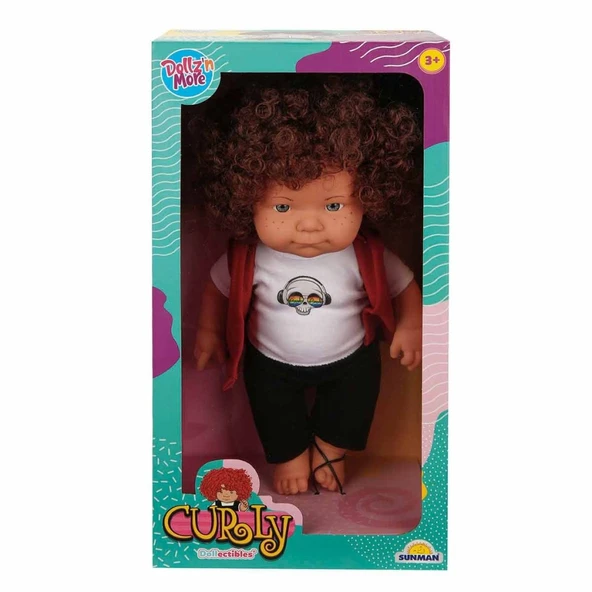 Kıvırcık Saçlı Curly Bebek 35 cm ürün görseli 1
