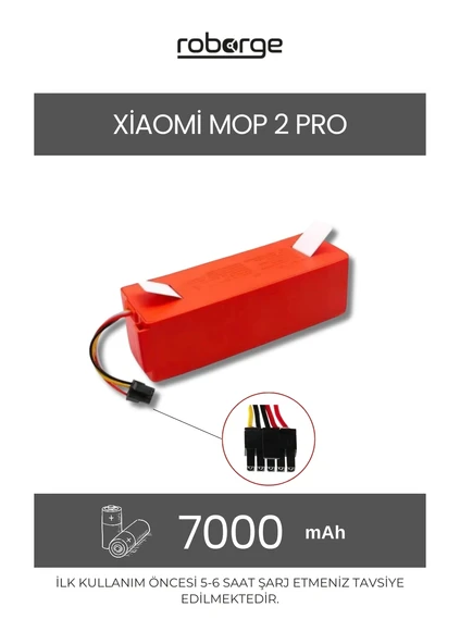 Xiaomi Vacuum Mop 2 Pro (MJST1SHW) Robot Süpürge Uyumlu Batarya 7000 mAh - Muadil Ürün ürün görseli 1