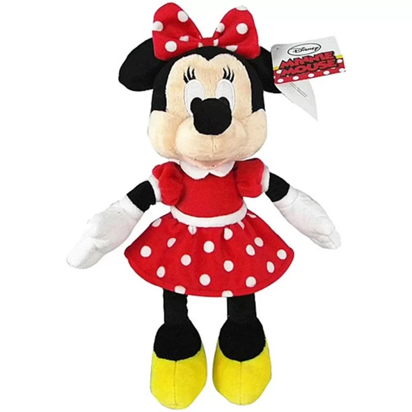 Minnie Kırmızı Elbiseli Peluş 25 cm ürün görseli 1