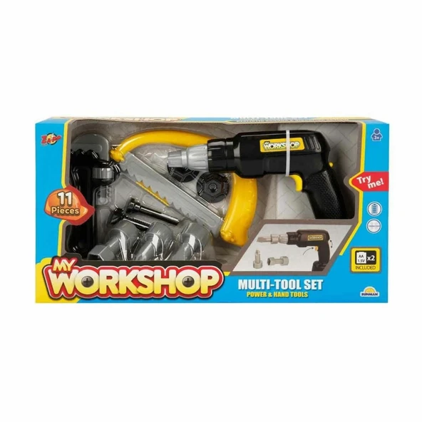 4622  Toys My Worhop Elektronik Tornavida Tamir Seti 11 Parça NessiWorld ürün görseli 1