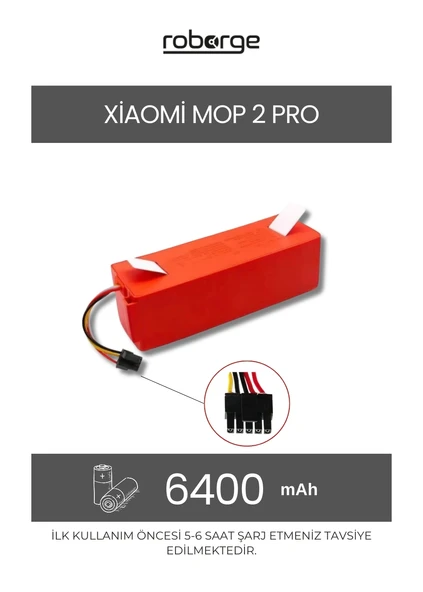 Xiaomi Vacuum Mop 2 Pro (MJST1SHW) Robot Süpürge Uyumlu Batarya 6400 mAh - Muadil Ürün ürün görseli 1